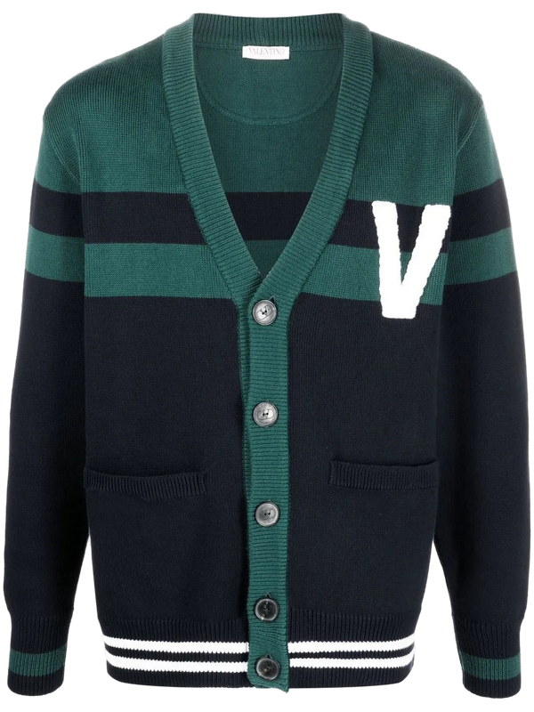 Valentino Cotton cardigan in green