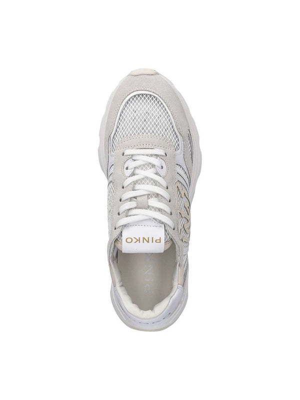 Pinko 50% Cow Suede sneaker in white