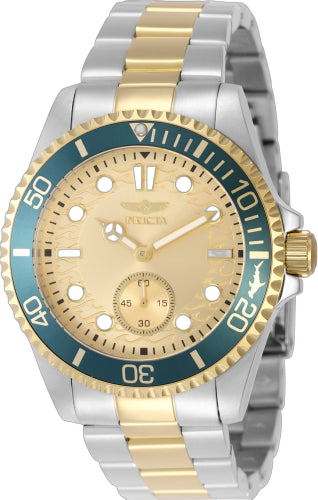 Invicta Stainless steel case and bracelet watch in gold
