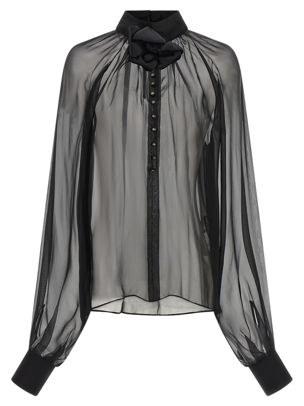 Dolce & Gabbana Silk chiffon blouse in black