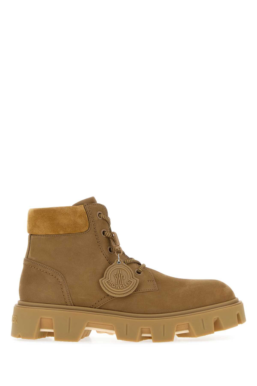 Moncler City Exterior: 100% Suede ankle boot in beige