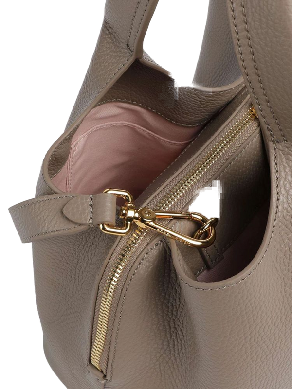 Coccinelle Handbag Warm Taupe Grained Leather Bags / Handbags