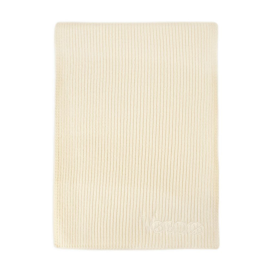 Versace cotton scarf in beige