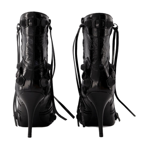Balenciaga leather ankle boot in black