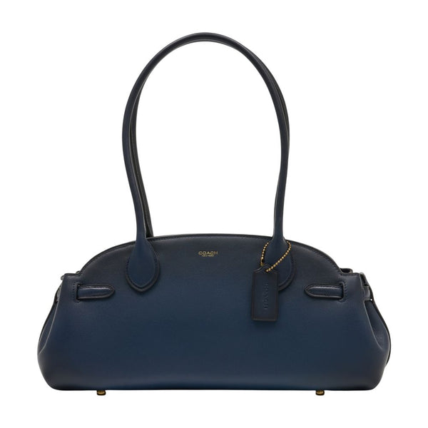 Coach Calfskin shoulder bag in navy