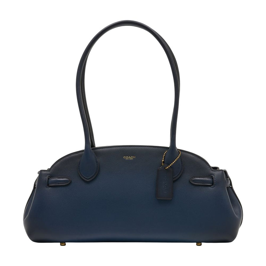 Coach Calfskin shoulder bag in navy