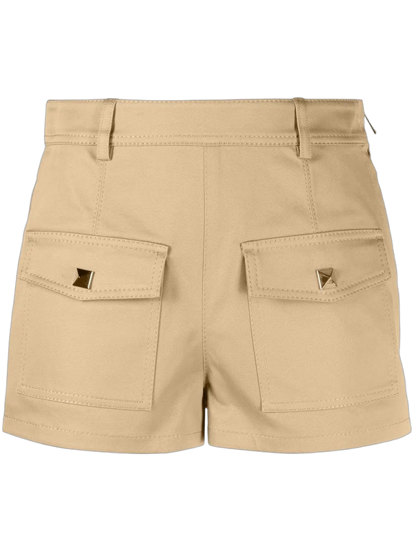 Valentino Stretch-cotton shorts in beige