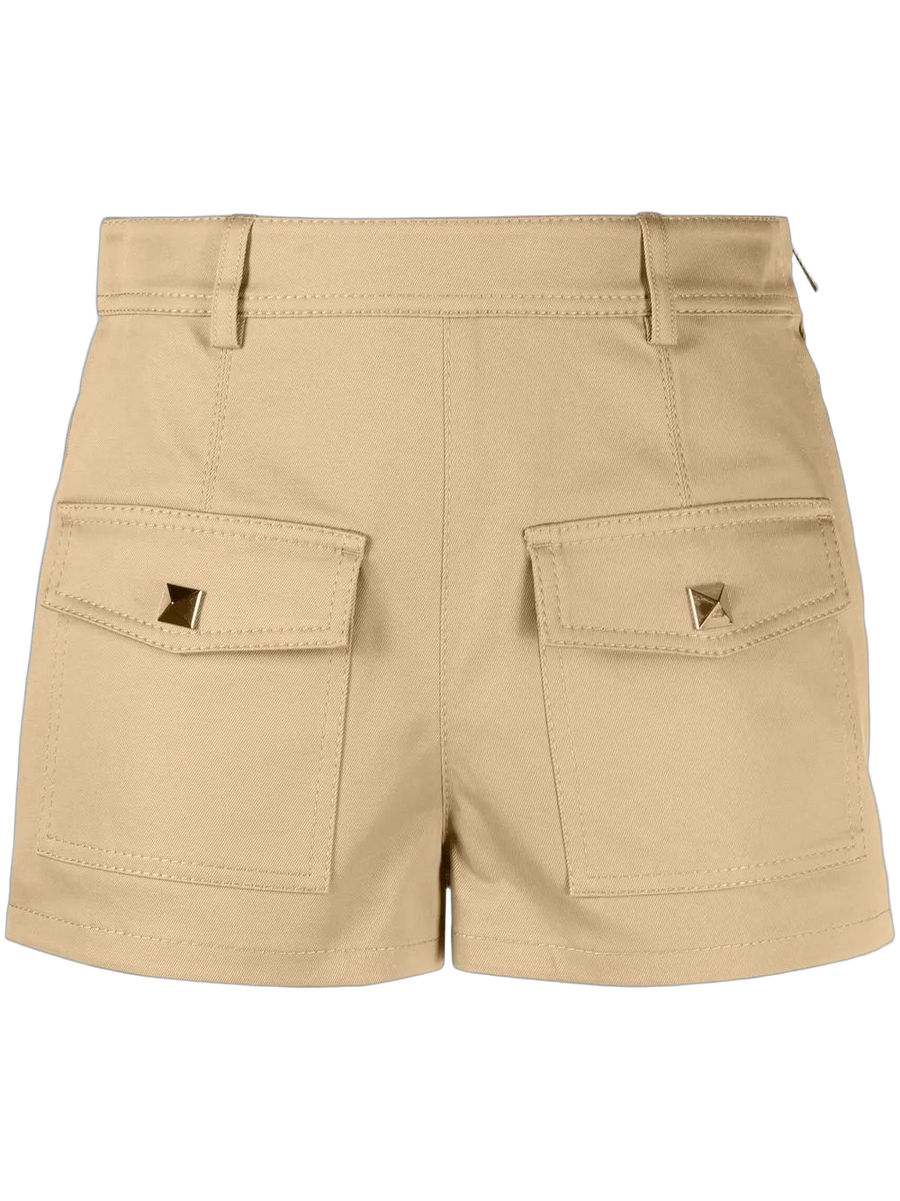Valentino Stretch-cotton shorts in beige