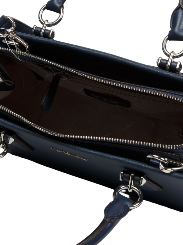 Michael Kors 100% Leather satchel bag in navy