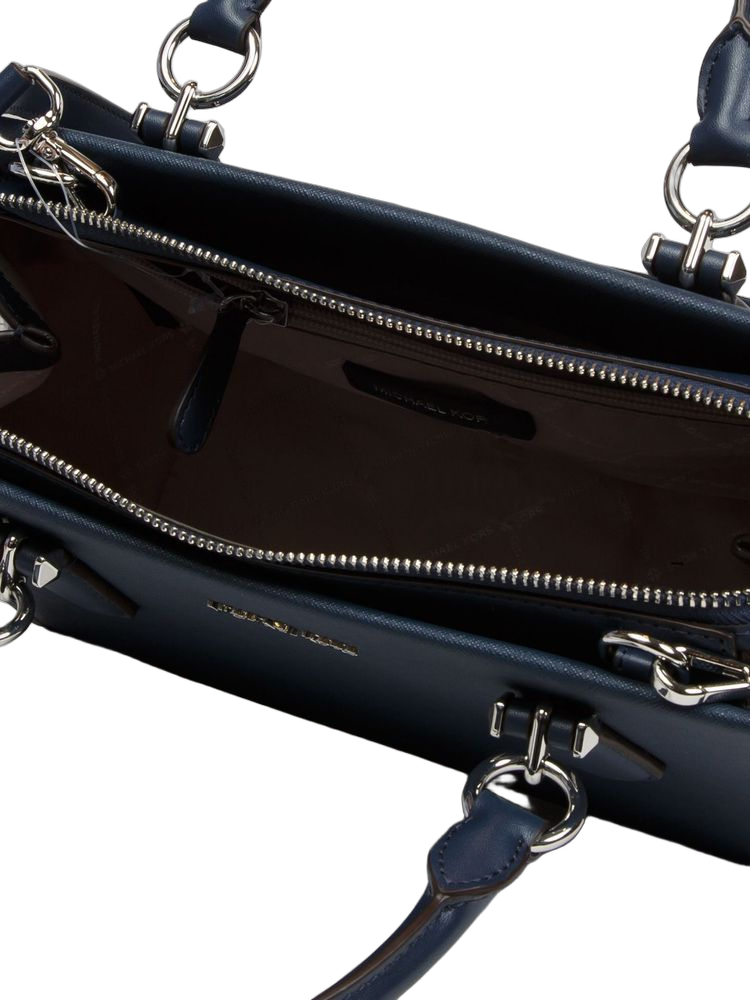 Michael Kors 100% Leather satchel bag in navy