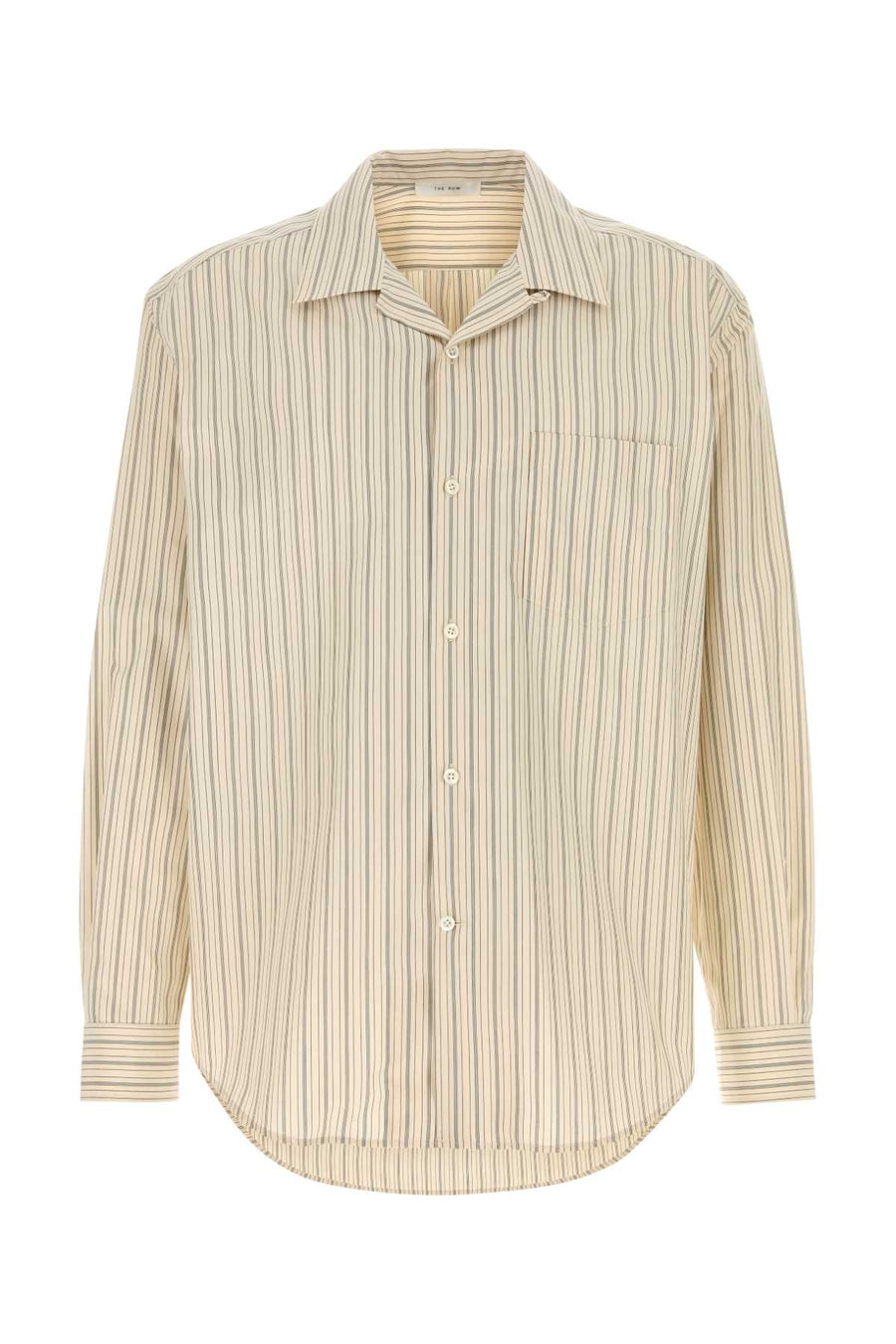 Embroidered Poplin Vanja Shirt Ivoryw/redstripes Exterior: Cotton Camicie