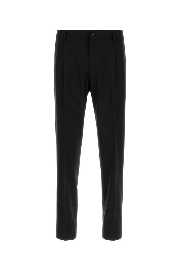 Black Stretch Wool Pant Nero Pantaloni