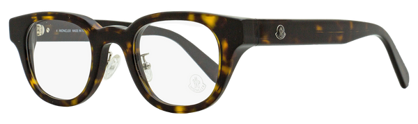 Moncler Alternative Fit Eyeglasses Ml5157d 052 Havana 46mm Plastic (acetate)