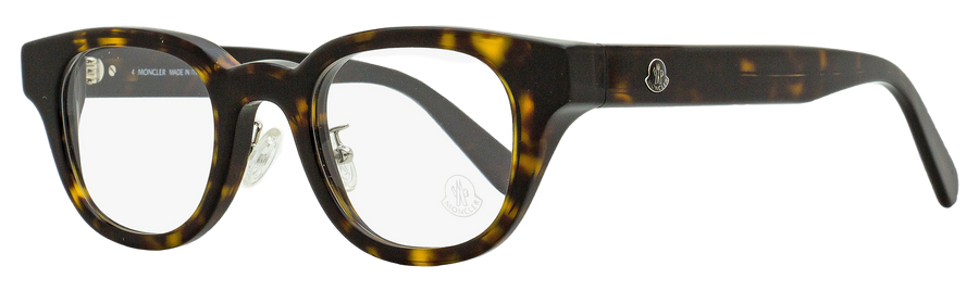 Moncler Alternative Fit Eyeglasses Ml5157d 052 Havana 46mm Plastic (acetate)