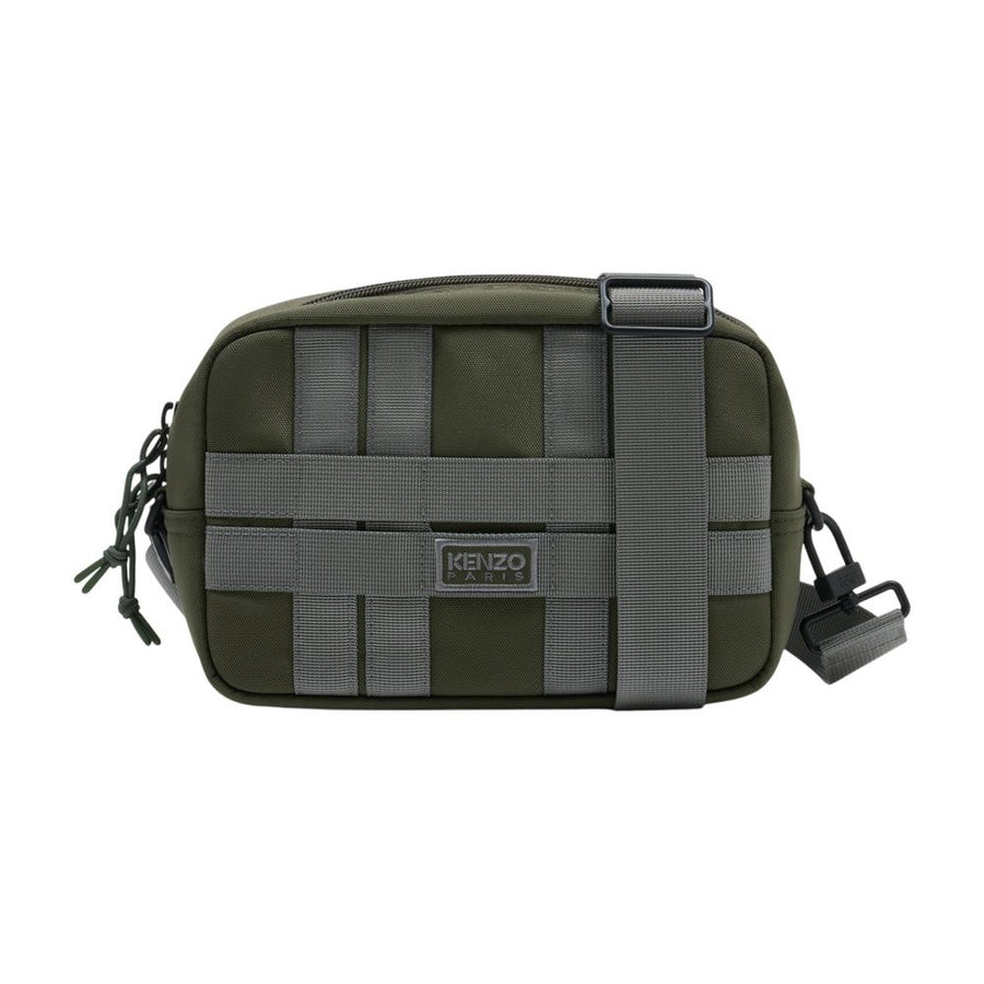 Kenzo Nylon crossbody bag in green