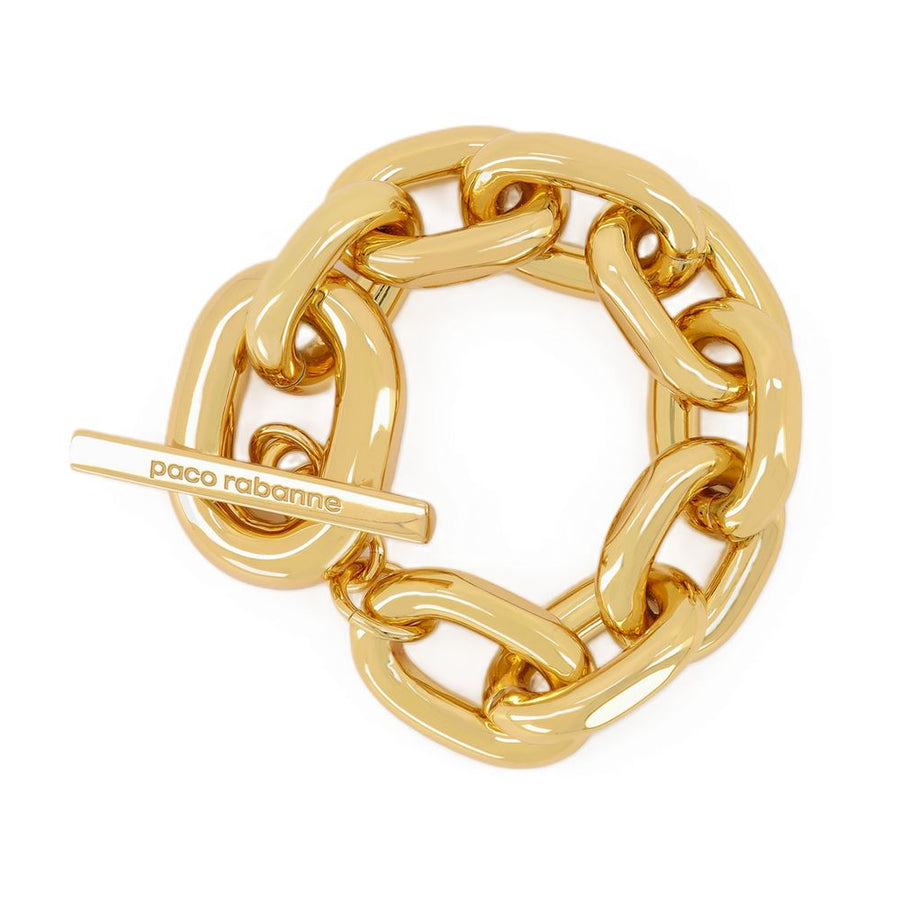 Rabanne Metal bracelet in gold
