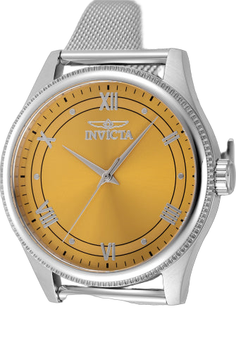 Invicta Stainless steel case watch in yellow