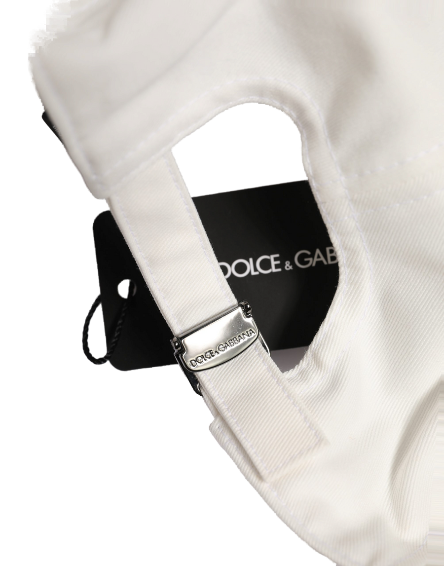 Dolce & Gabbana HAT10044 100% Cotton; Lining 100% Polyester baseball cap in white