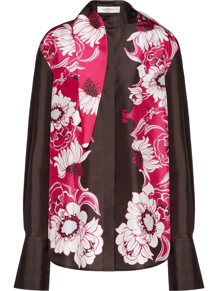 Valentino Silk shirt in brown