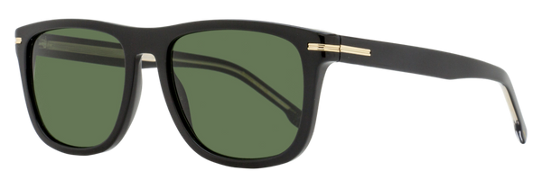 Boss Classic Rectangular Sunglasses B1626-S 807qt Black 55mm Plastic (acetate)