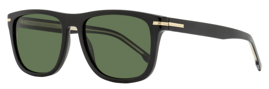 Boss Classic Rectangular Sunglasses B1626-S 807qt Black 55mm Plastic (acetate)