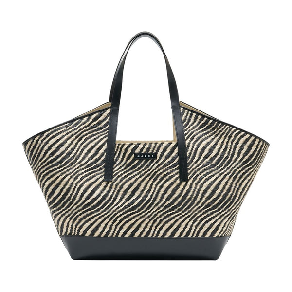 Marni nylon tote bag in black