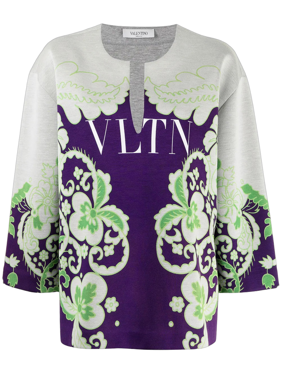 Valentino Modal sweatshirt in purple