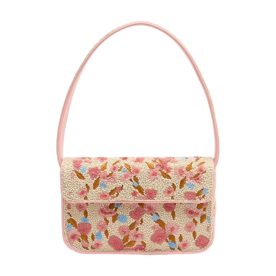 Staud Beads on other base shoulder bag in pink