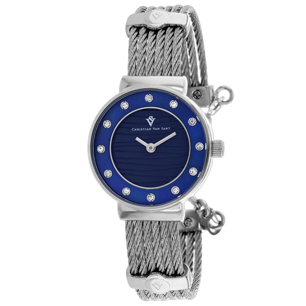 Christian Van Sant Stainless steel case watch in blue