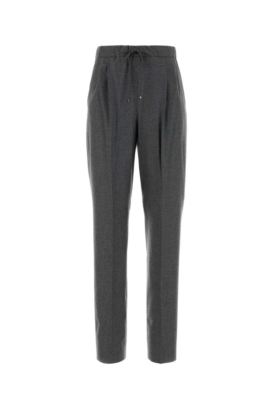 Dark Grey Stretch Cashmere Zamia Pant Grigio Medio Exterior: Elastane Pantaloni