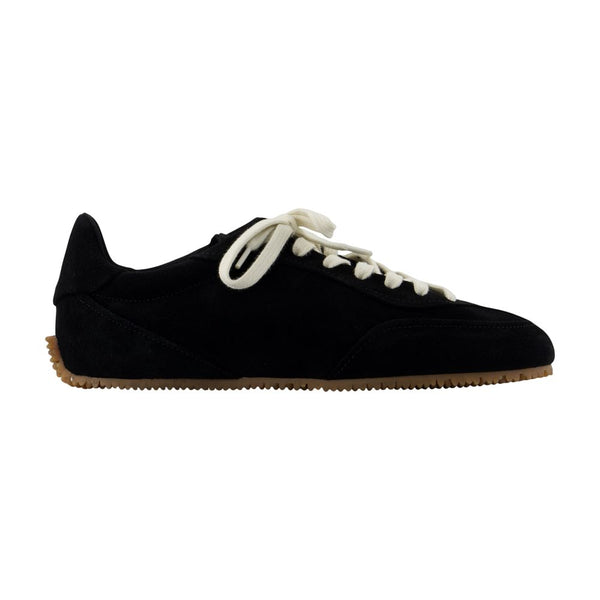 Axel Arigato Calfskin suede sneaker in black