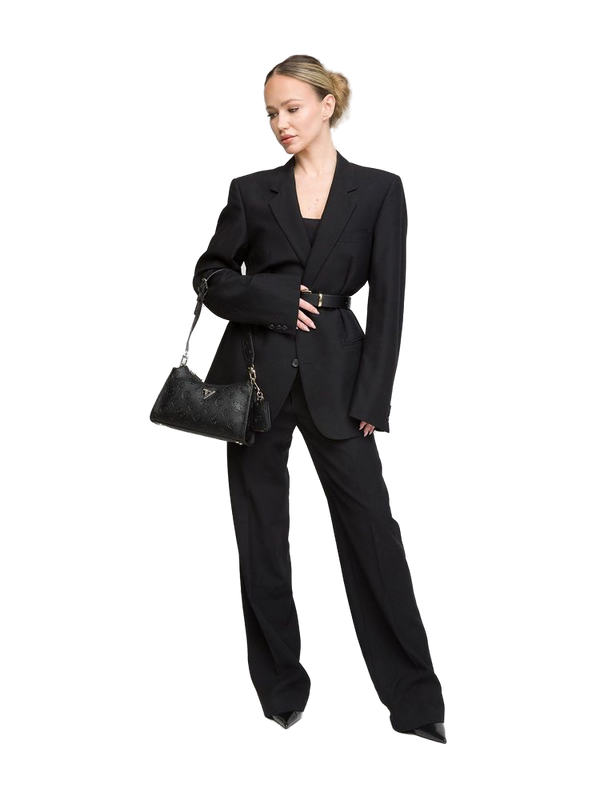 Guess 100% Polyurethane shoulder bag in black