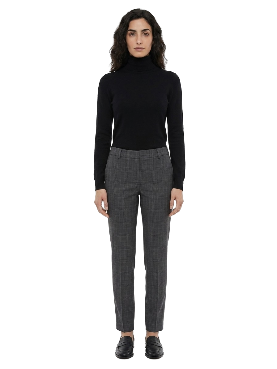 Multicolor Virgin Wool Dress Pants