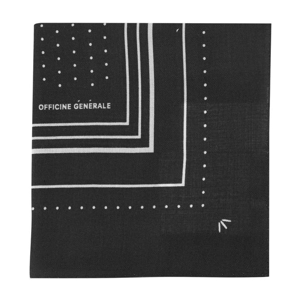 85x85 Scarf - Officine Generale Wool Black Accessories /