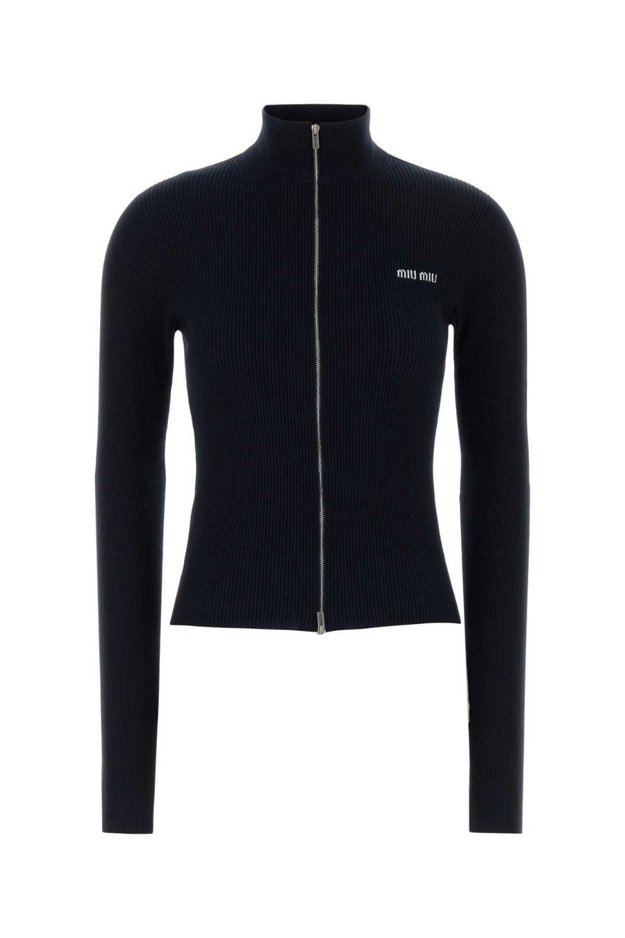 Midnight Blue Cotton Cardigan Bleu Exterior: Maglieria