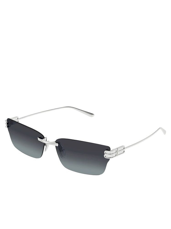 Balenciaga BB0487S Metal frame sunglasses in silver