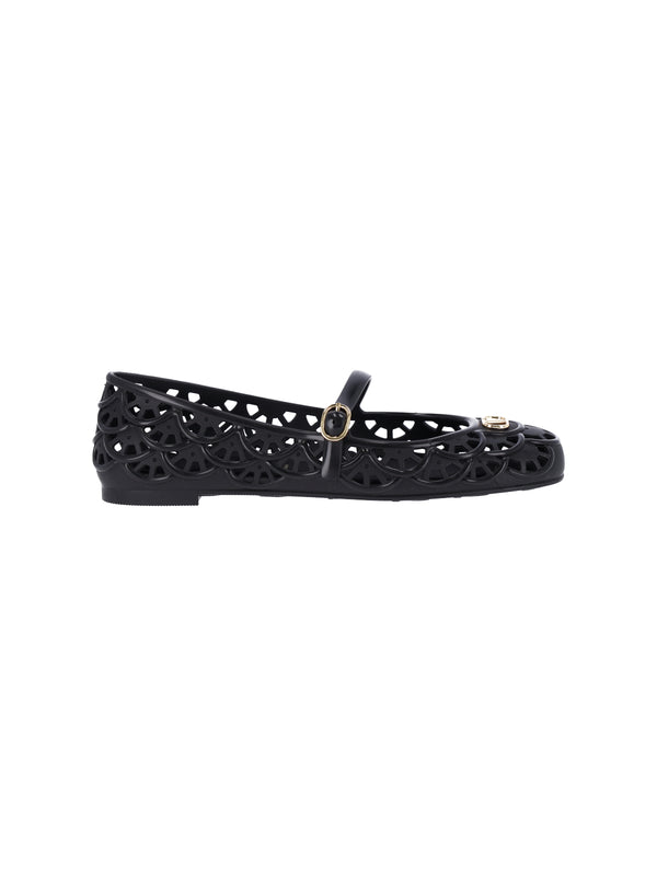 Valentino Garavani Upper: 100% Polyvinyl Chloride flat in black