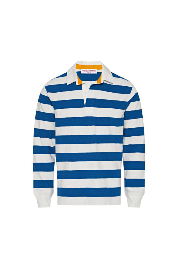 Orlebar Brown 100% cotton polo in blue