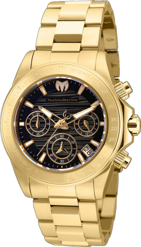 Technomarine Stainless steel case and bracelet watch in gold