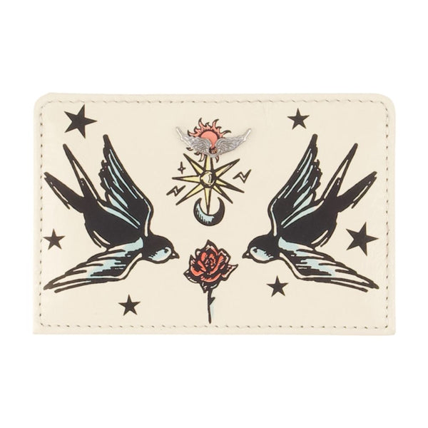 Zadig & Voltaire Cowhide card case in ivory