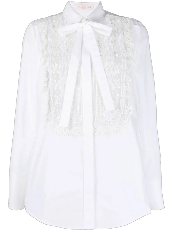 Valentino Cotton blouse in white