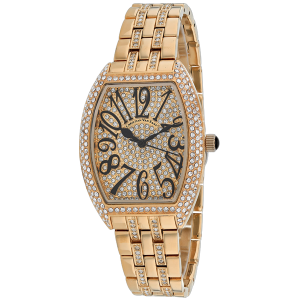 Christian Van Sant Stainless steel case watch in rose gold