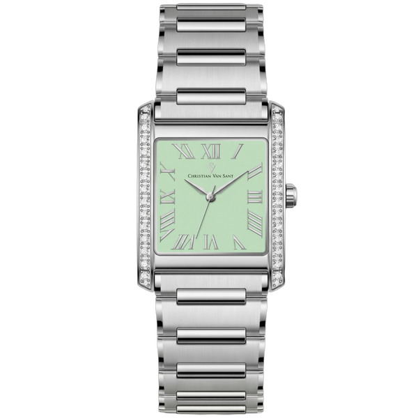 Christian Van Sant Stainless steel case watch in green