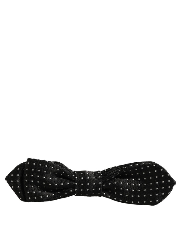 Dolce & Gabbana 100% Silk bow tie in black