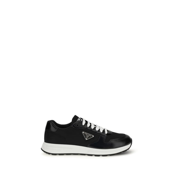 Prada Upper 100% Recycled Polyamide sneaker in black