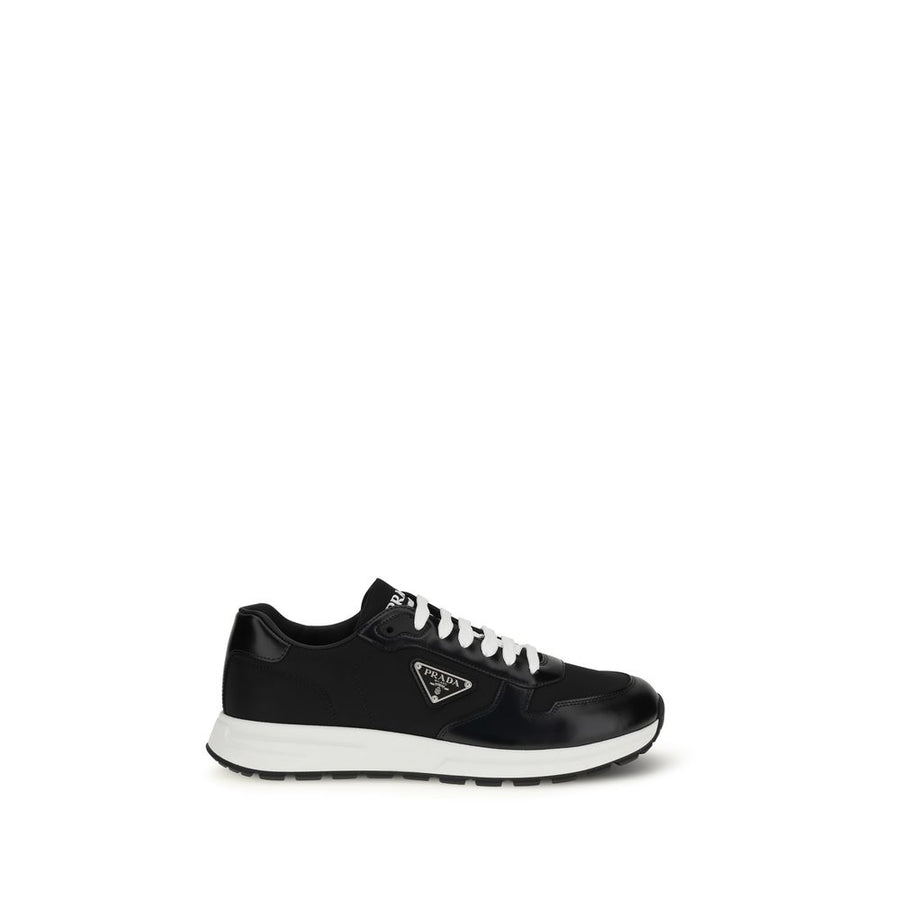 Prada Upper 100% Recycled Polyamide sneaker in black