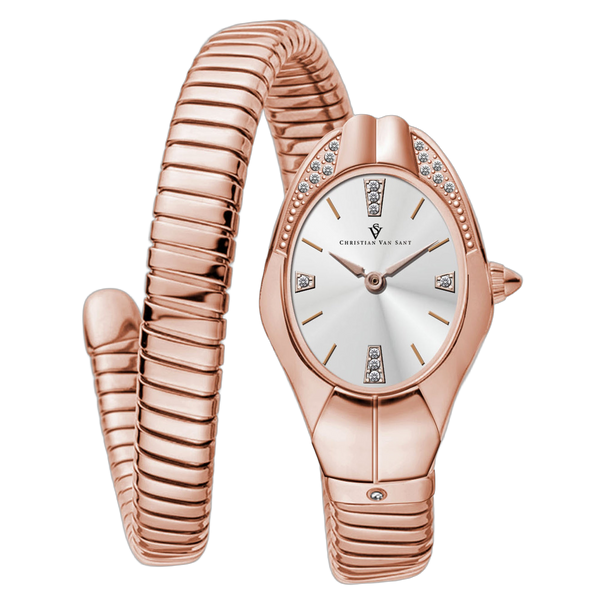 Christian Van Sant Stainless steel case watch in rose gold