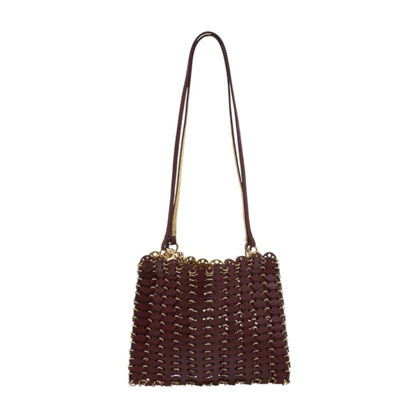 Rabanne Calfskin shoulder bag in brown