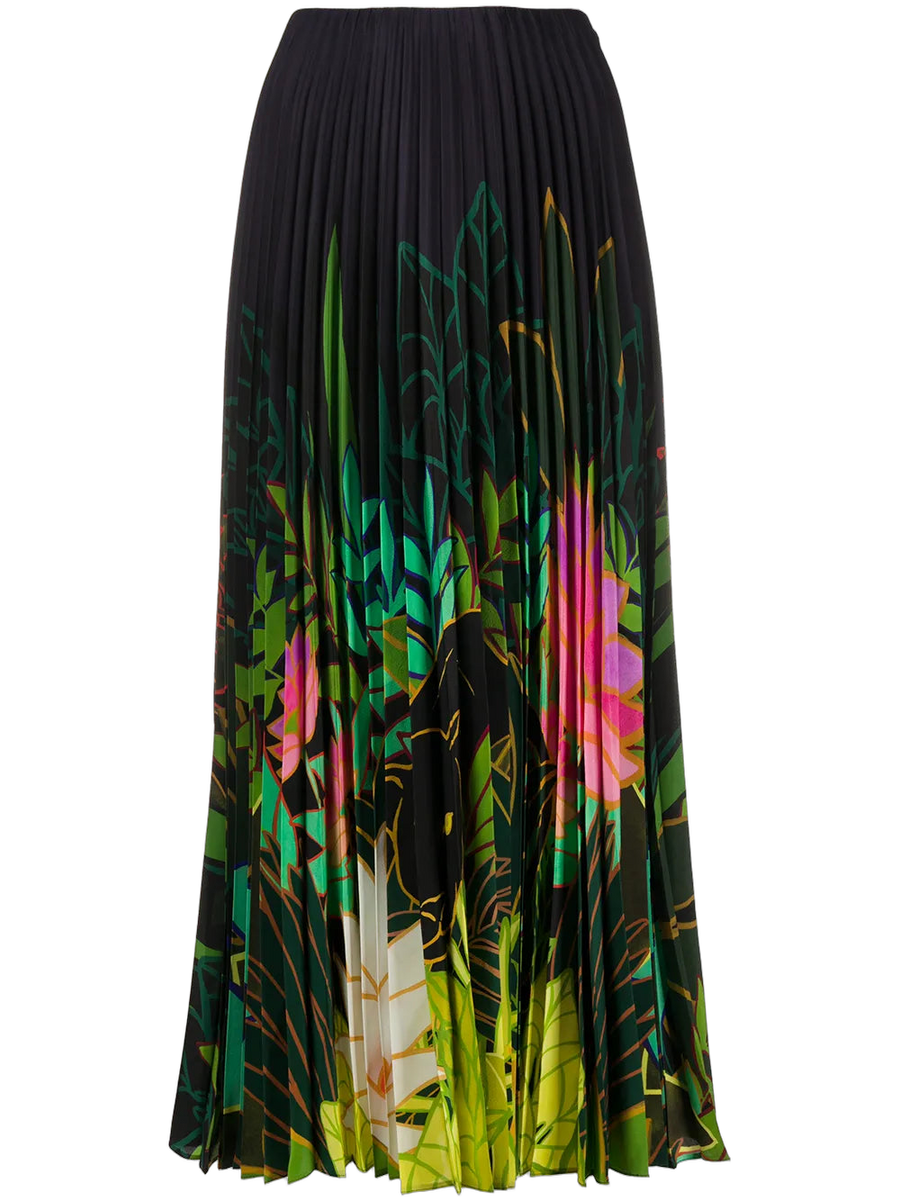 Valentino Silk skirt in black