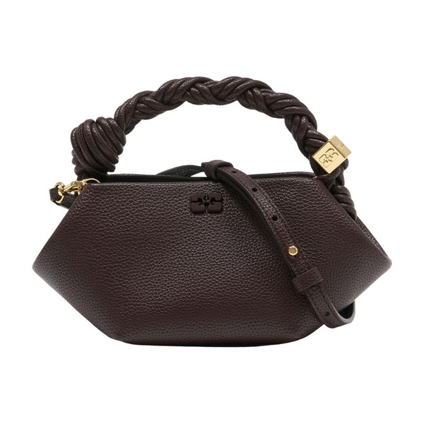 Ganni Synthetic top handle bag in brown